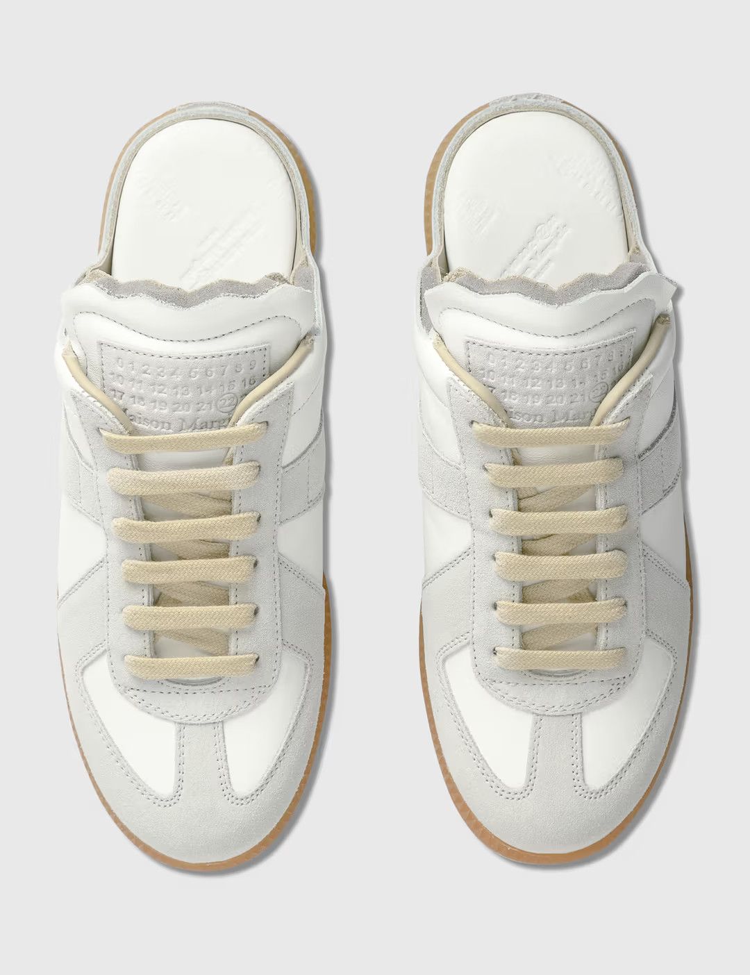 Maison Margiela o1mle0426 Replica Sneakers Mules in Dirty White Size US 7 / IT 37 - 4 Thumbnail