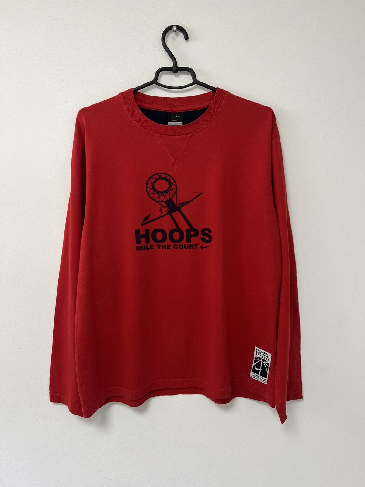 NBA Vintage 90s Nike Basketball Longsleeve Nba Streetball 5 on 5 Size US M / EU 48-50 / 2 - 1 Thumbnail