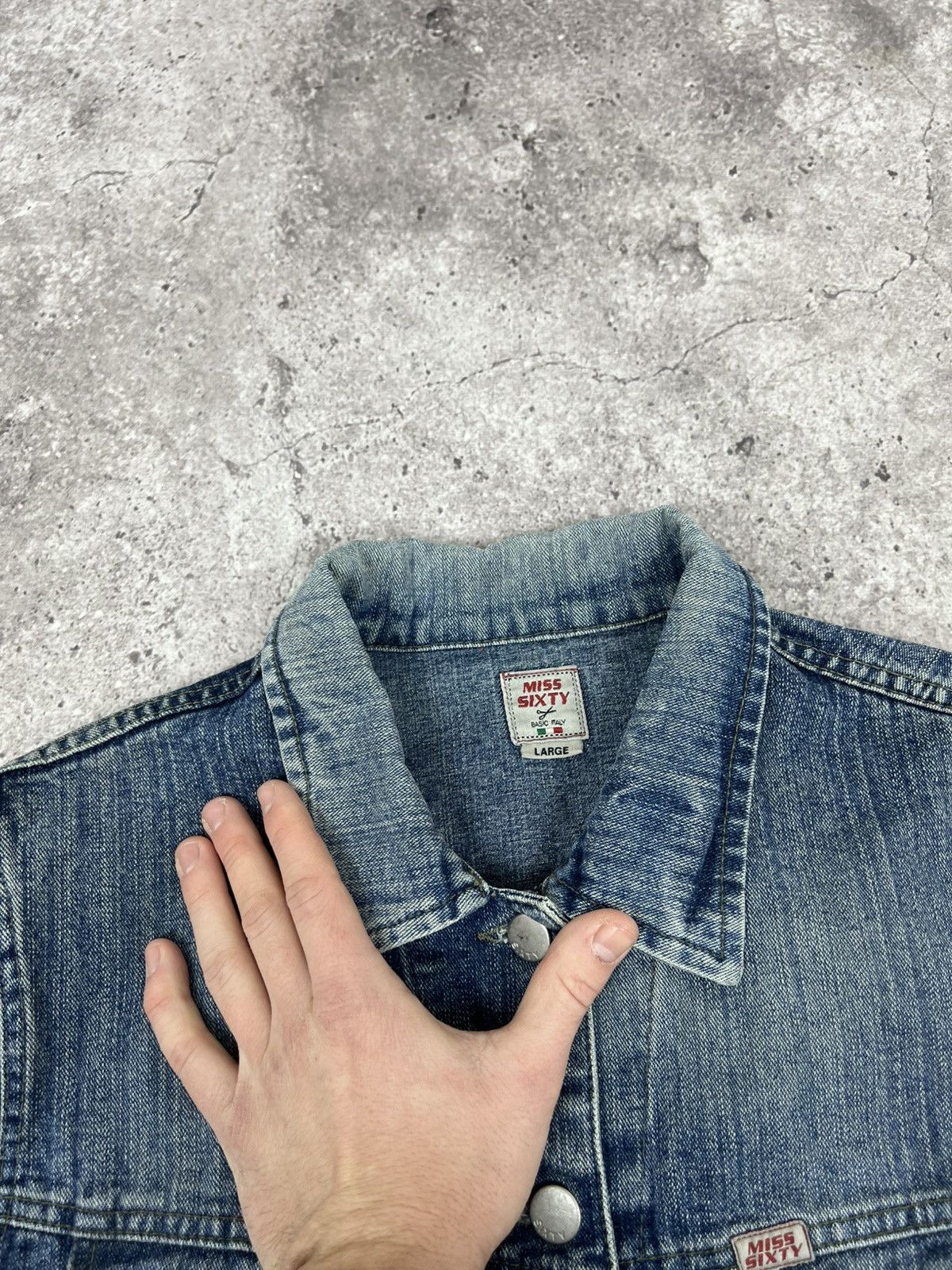 Miss Sixty Miss Sixty Women's Denim Jacket Blue Y2K Size L / US 10 / IT 46 - 12 Thumbnail