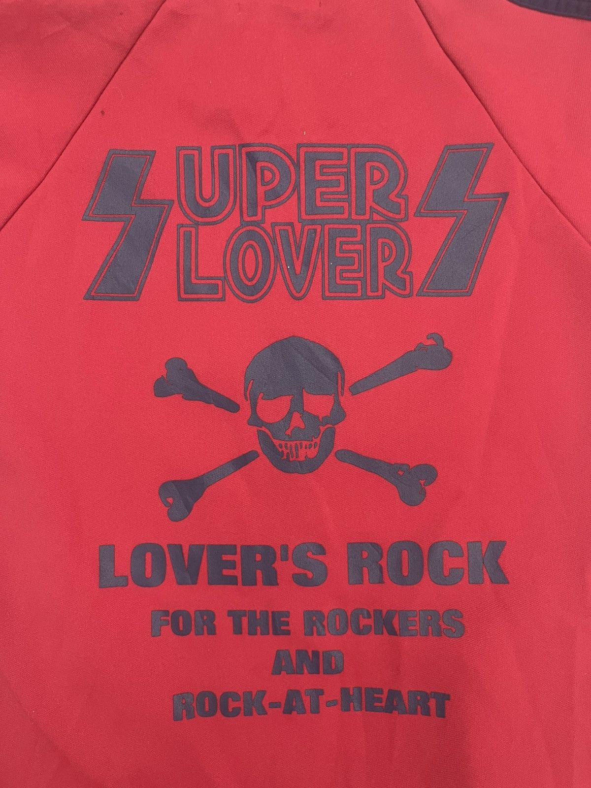 Super Lovers Vintage Super Lovers Tokyo "Lover's Rock" Skull Track Jacket Size US L / EU 52-54 / 3 - 7 Thumbnail