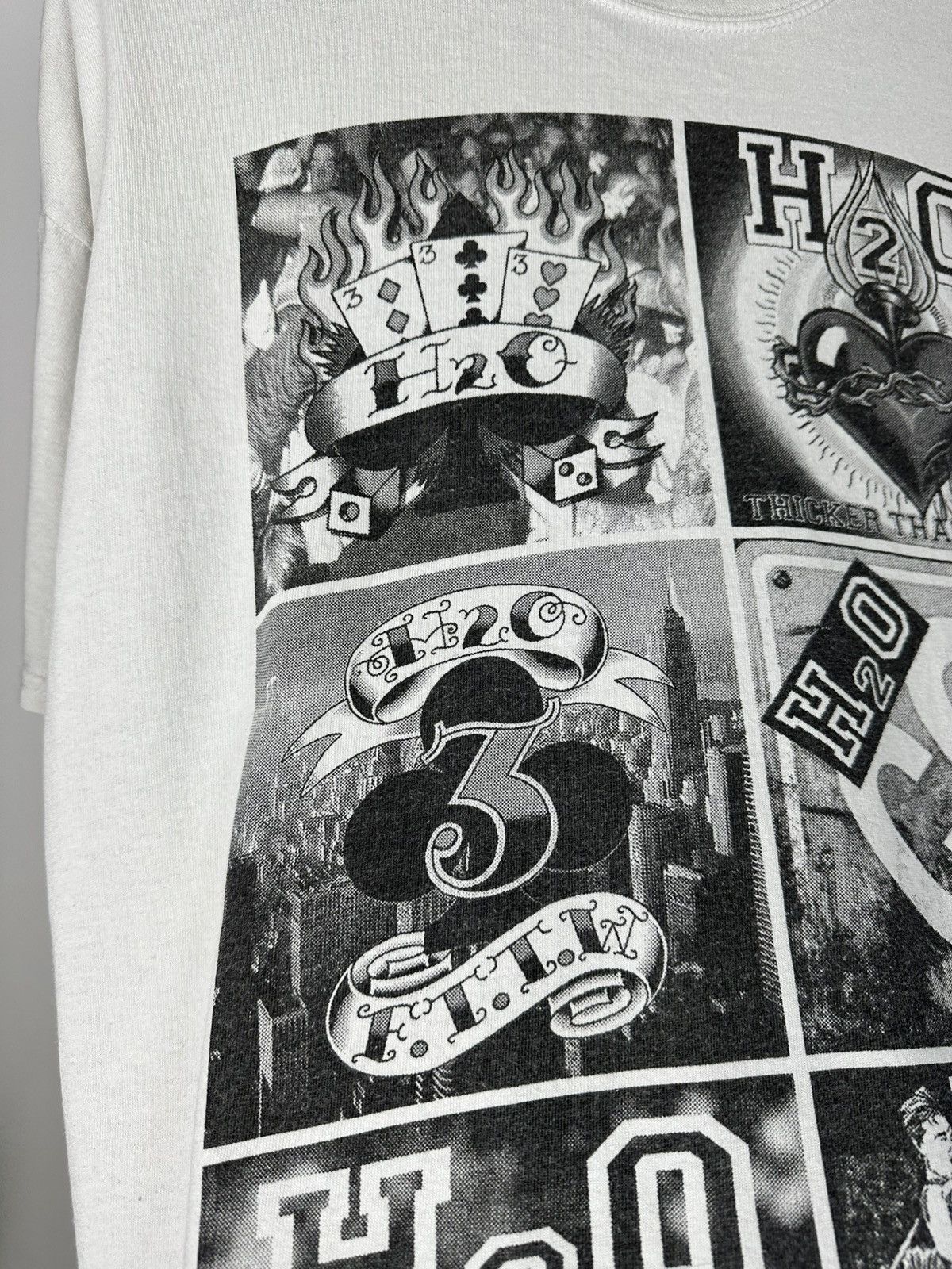 Gildan H2O Band Rock T shirt Albums Promo Punk Men’s White XL Size US XL / EU 56 / 4 - 9 Thumbnail