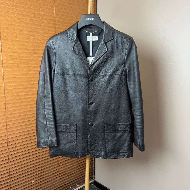 Yves Saint Laurent saint Laurent Black leather jacket 2501-Nextarrow Size XS / US 0-2 / IT 36-38 - 1 Thumbnail