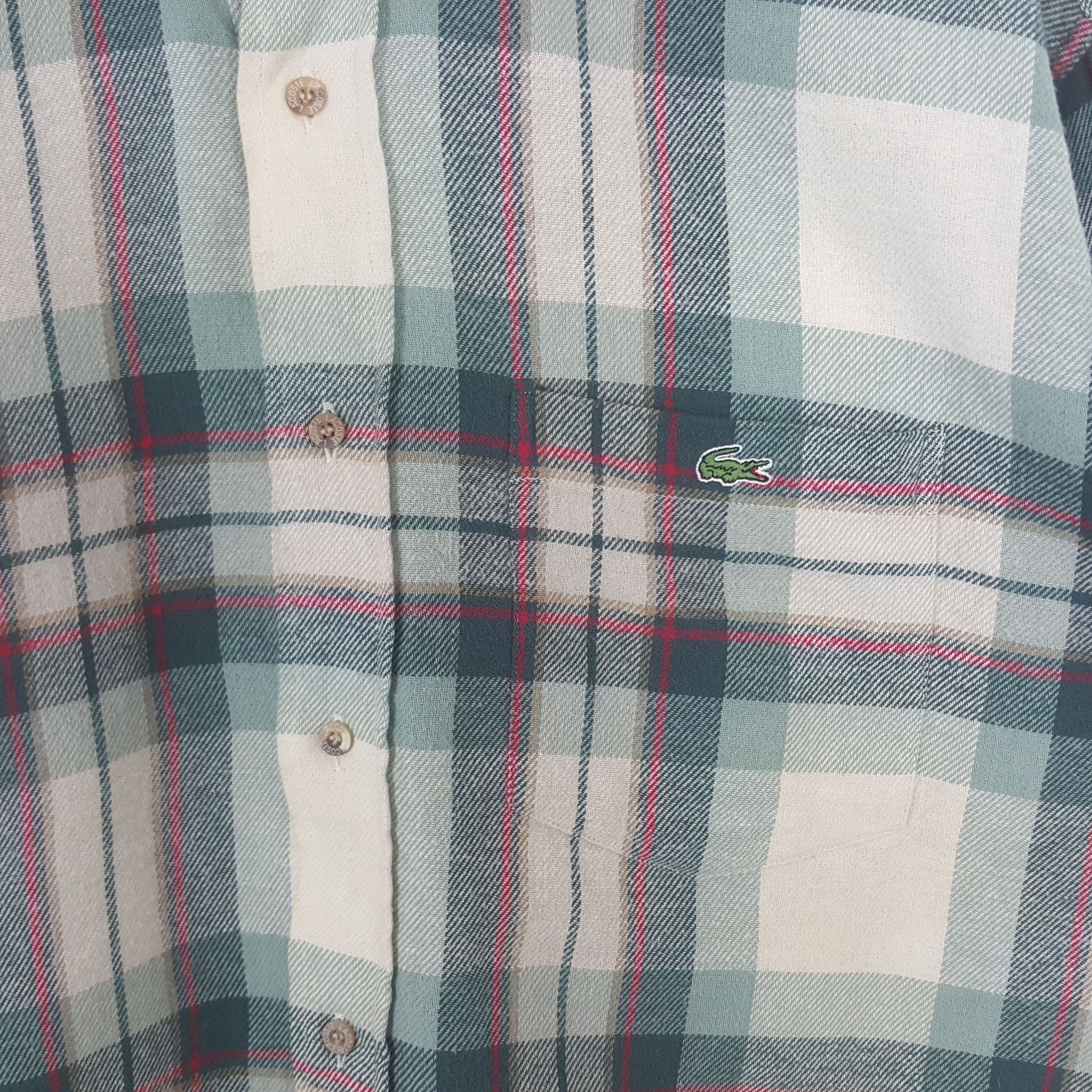 Lacoste Vintage Lacoste Flannel Shirt Button Up C285N71 Size US XXL / EU 58 / 5 - 2 Thumbnail