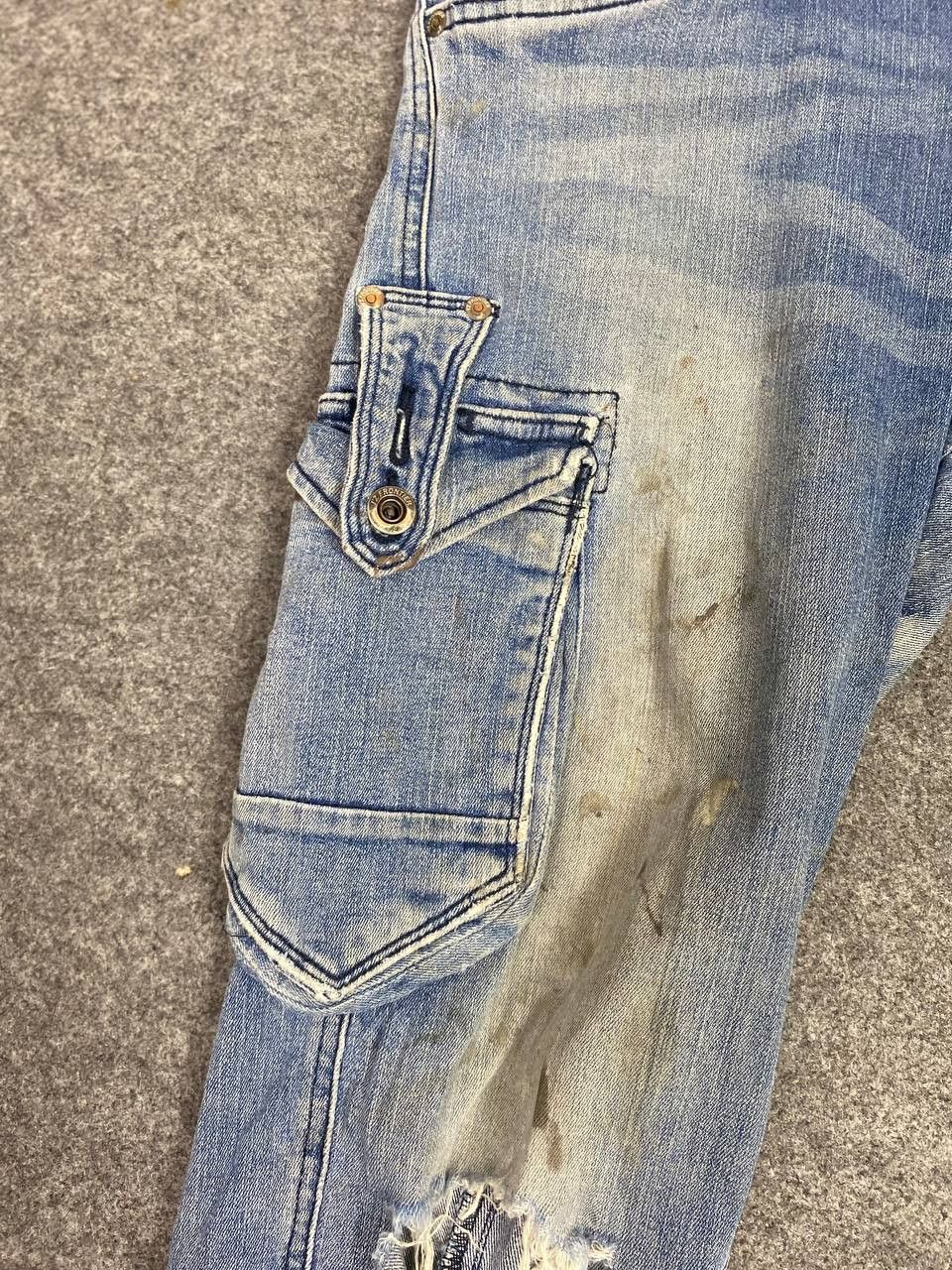 Japanese Brand japanese brand cargo distressed denim Size US 35 - 12 Thumbnail