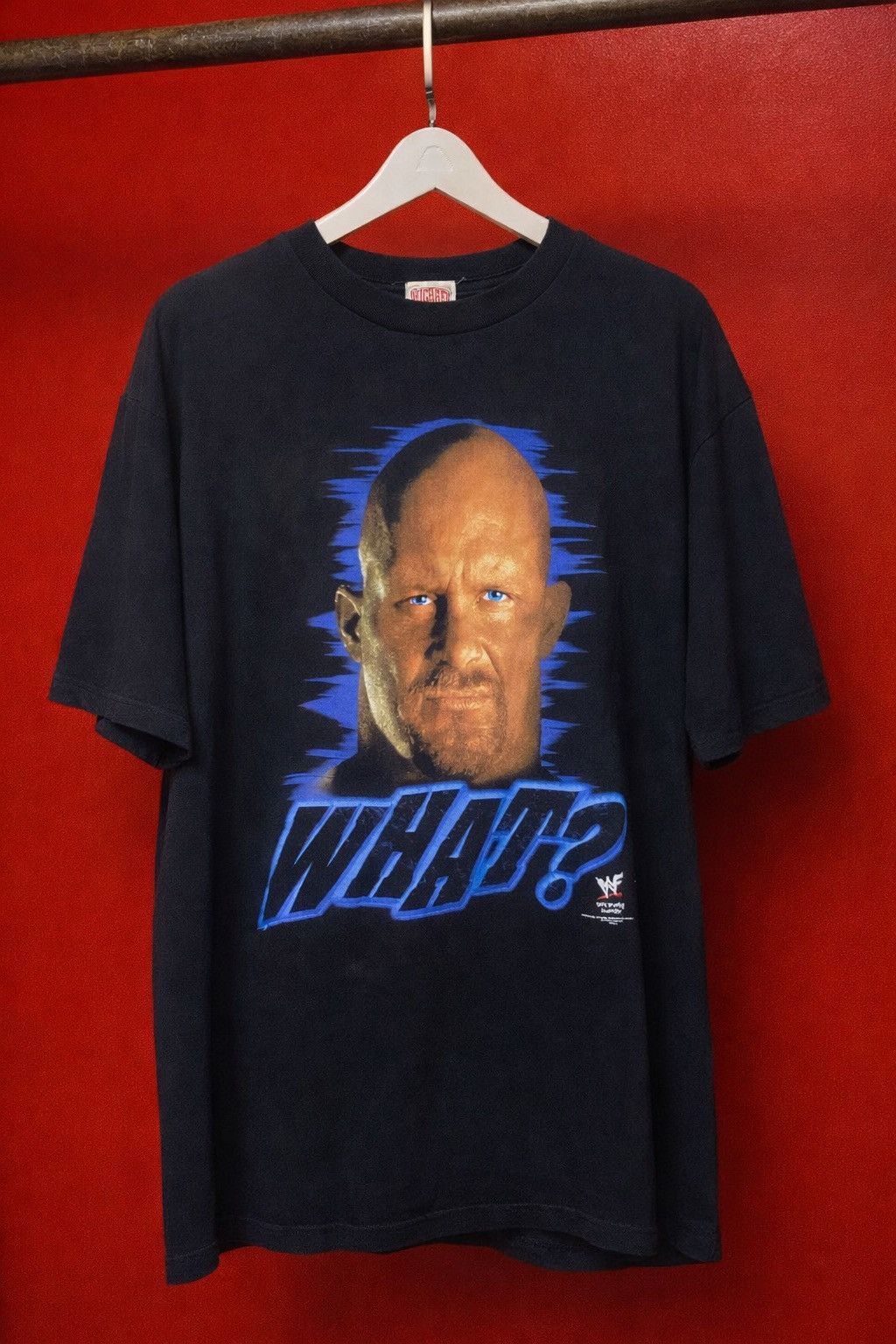 WWF Vintage Stone Cold Steve Austin “WHAT?” Size US XL / EU 56 / 4 - 1 Thumbnail