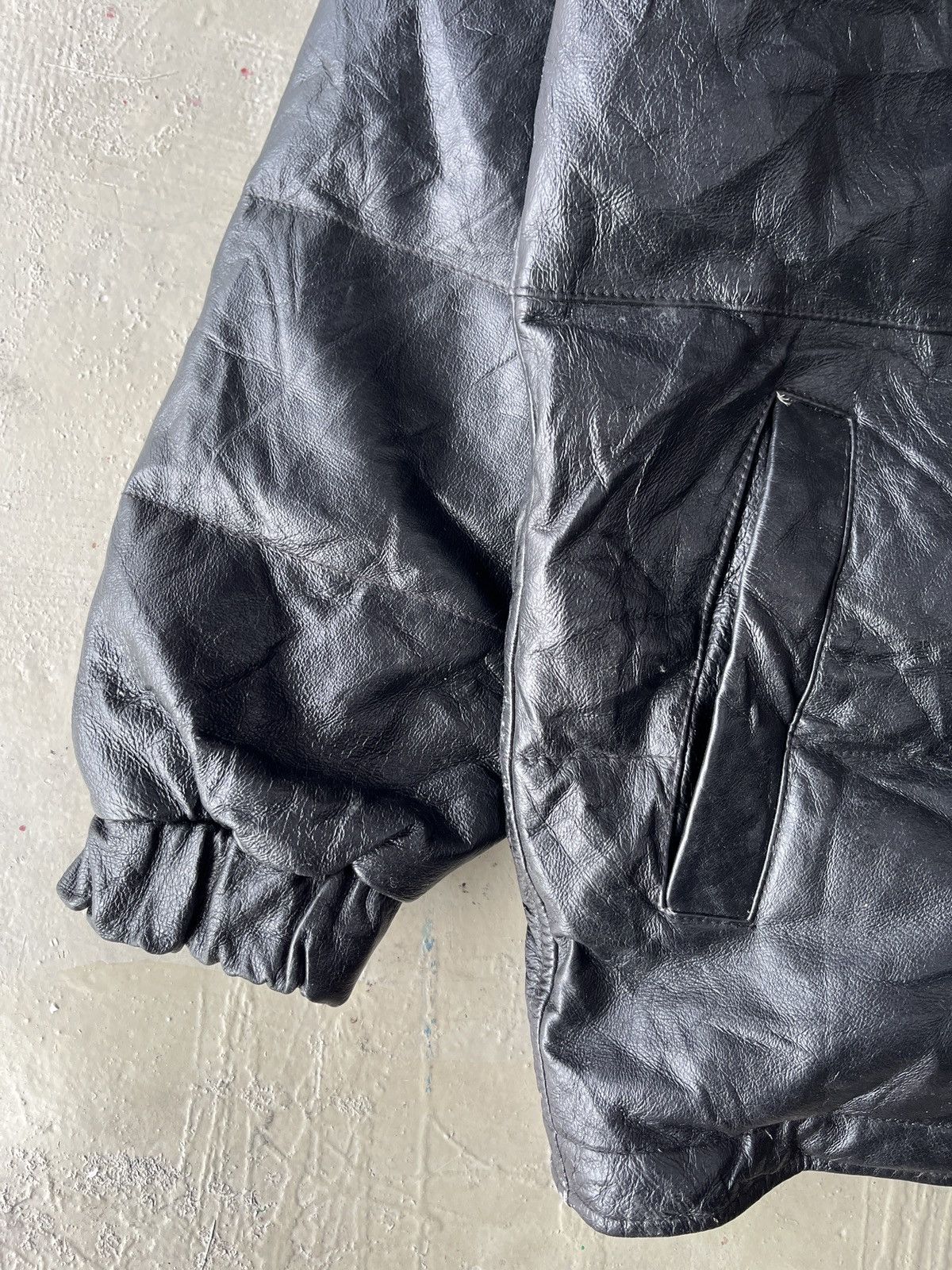 14th Addiction Vintage Genuine Leather Puffer Jacket Nanushka Yeezy Style Size US L / EU 52-54 / 3 - 4 Thumbnail