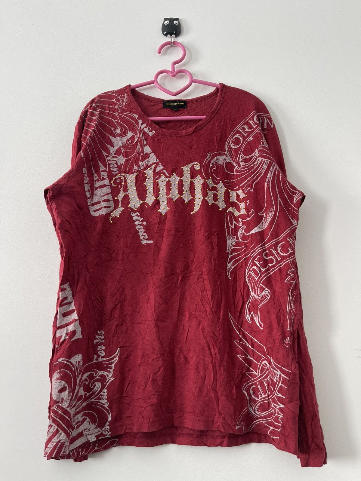 Rare Vintage KING OF GOD Alphas Spell Out Streetwear