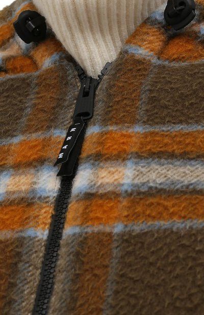 Marni o1y0225 Wool Hooded Jacket in Multicolor Size US M / EU 48-50 / 2 - 3 Thumbnail
