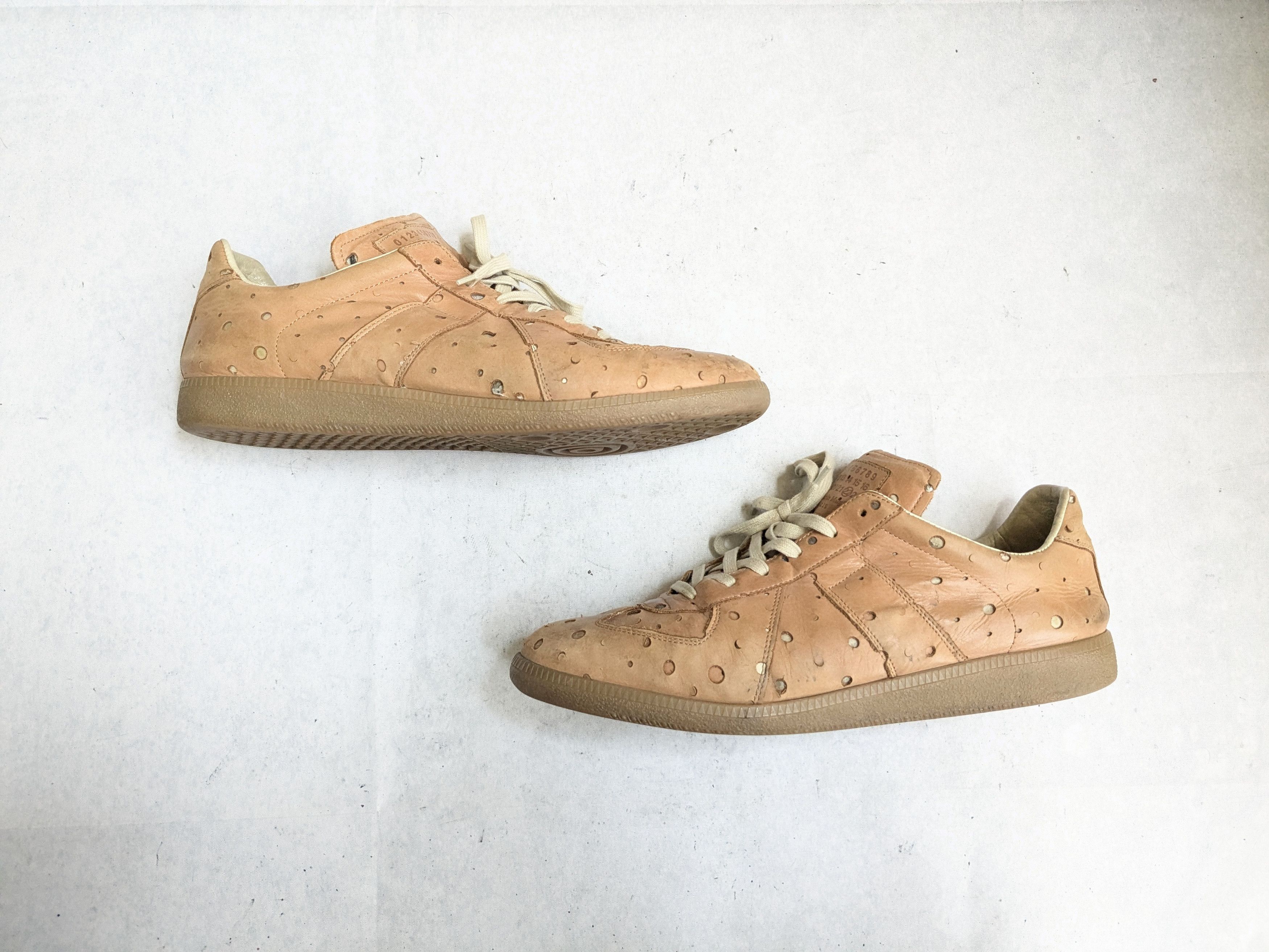 Maison Margiela Maison Margiela Replica GAT 12 45 Brown Low Tops Leather Size US 12 / EU 45 - 1 Thumbnail