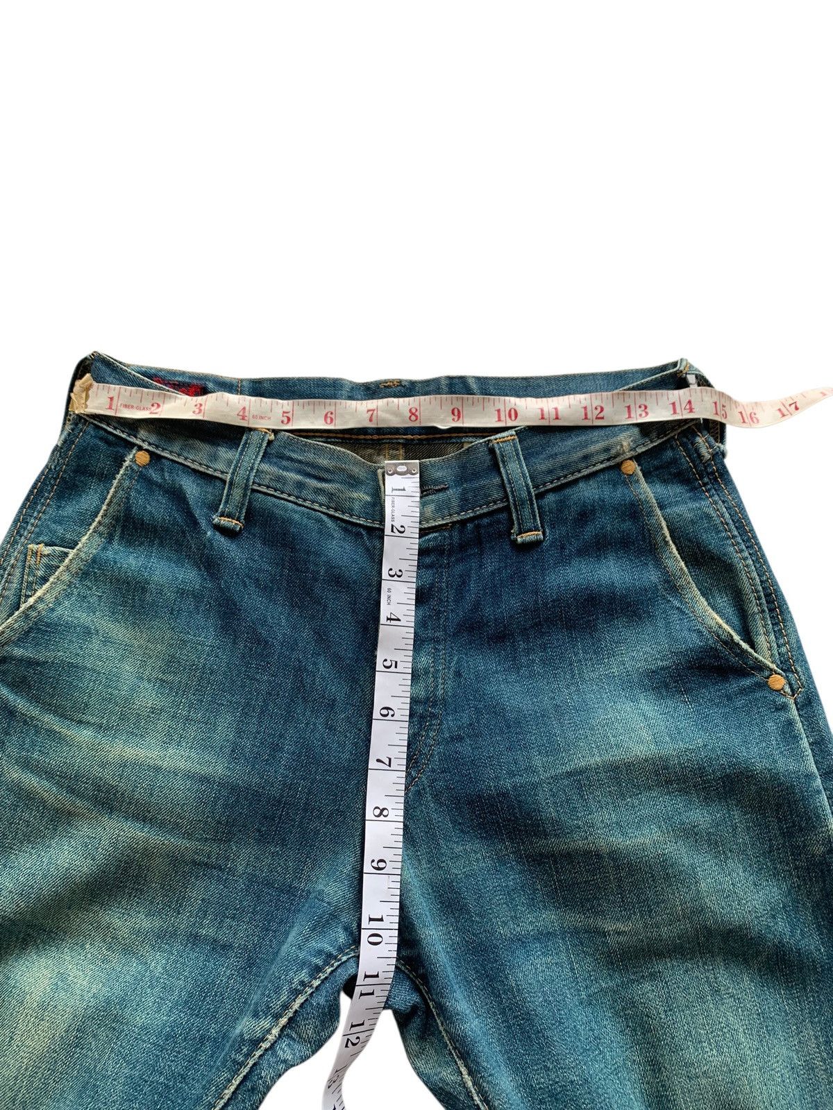 Kapital BRU NA BOINNE SELVEDGE JAPANESE RUSTY DISTRESSED DENIM Size US 29 - 14 Thumbnail