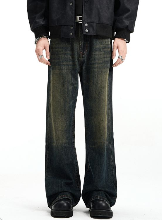 Japanese Brand × Jean Vintage distressed straight Cleanfit loose casual jeans Size US 32 / EU 48 - 1 Thumbnail
