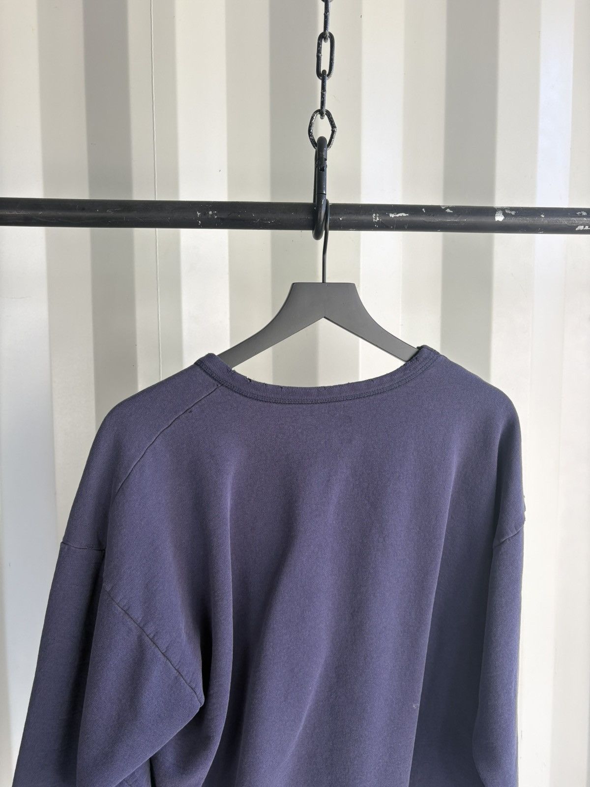 Vintage Thrashed Boxy Distressed Faded Sweater Grunge Band Size US XL / EU 56 / 4 - 5 Thumbnail