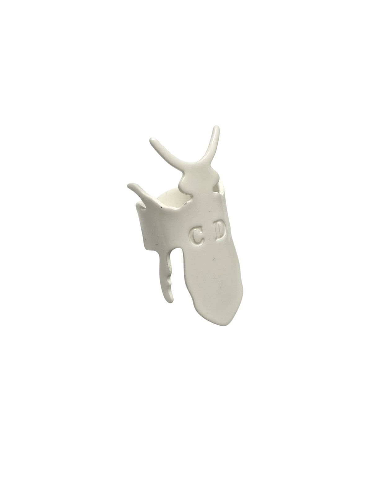 Dior × Hedi Slimane S/S 2004 “Strip“ Plastic Bee Ring (SS04, Archive, Homme) Size ONE SIZE - 3 Thumbnail