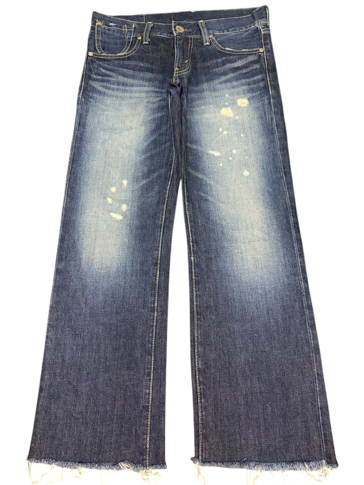 Levi's Vintage 90s Levis 502 Blue Wash Distressed Jeans Size 30" / US 8 / IT 44 - 1 Thumbnail