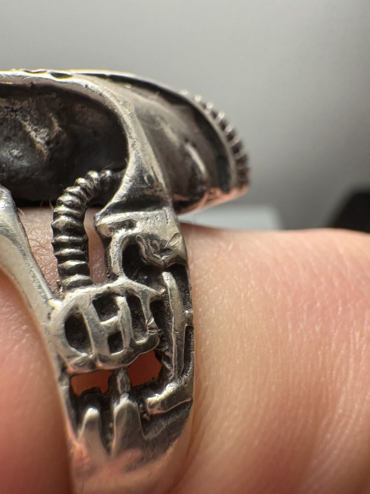 Other Crazy pig lo don silver biomechanl bug ring Size ONE SIZE - 3 Thumbnail