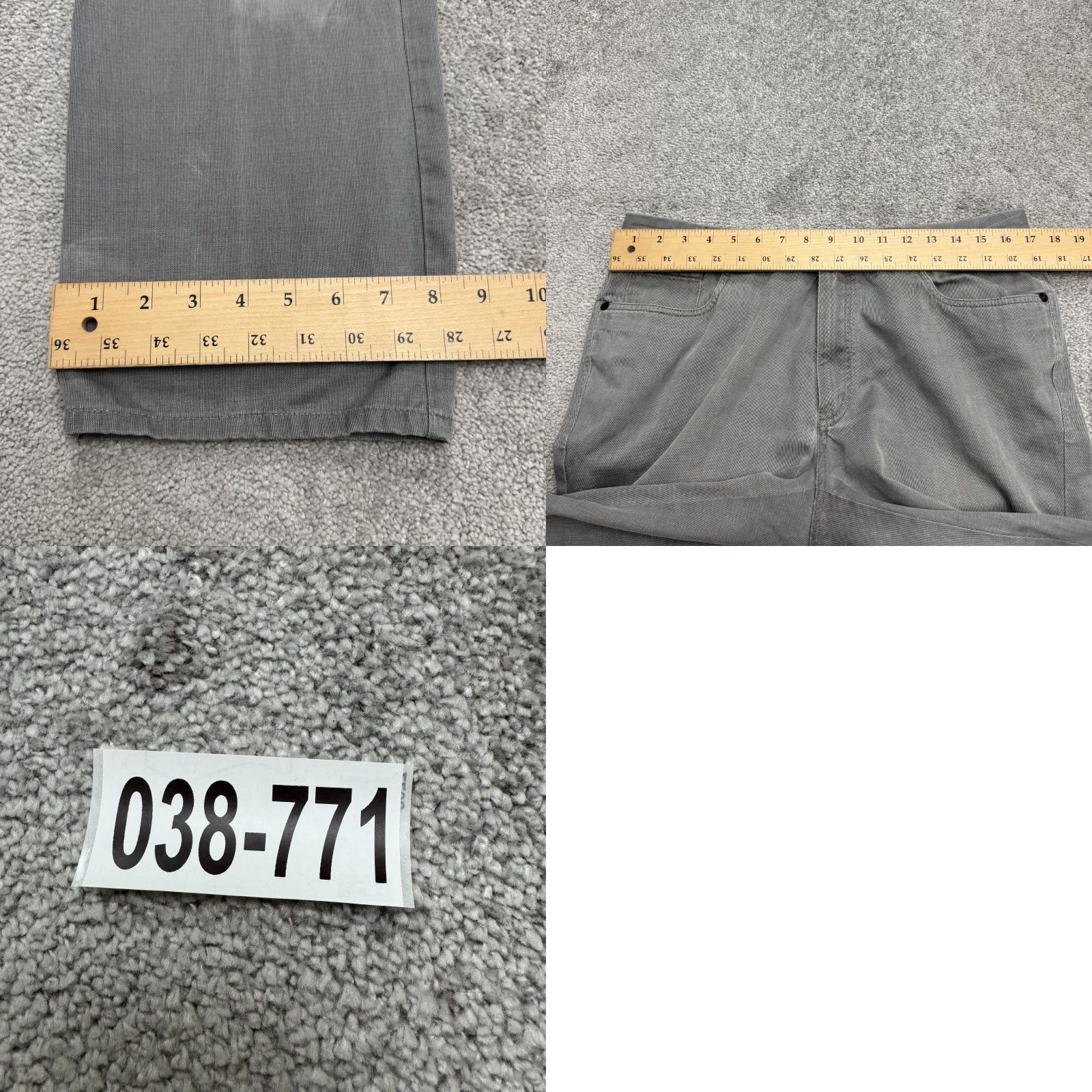 Tommy Bahama Tommy Bahama Boracay 5-Pocket Pants Mens 34x32 Gray Straight Leg Casual Classic Size US 34 / EU 50 - 10 Thumbnail