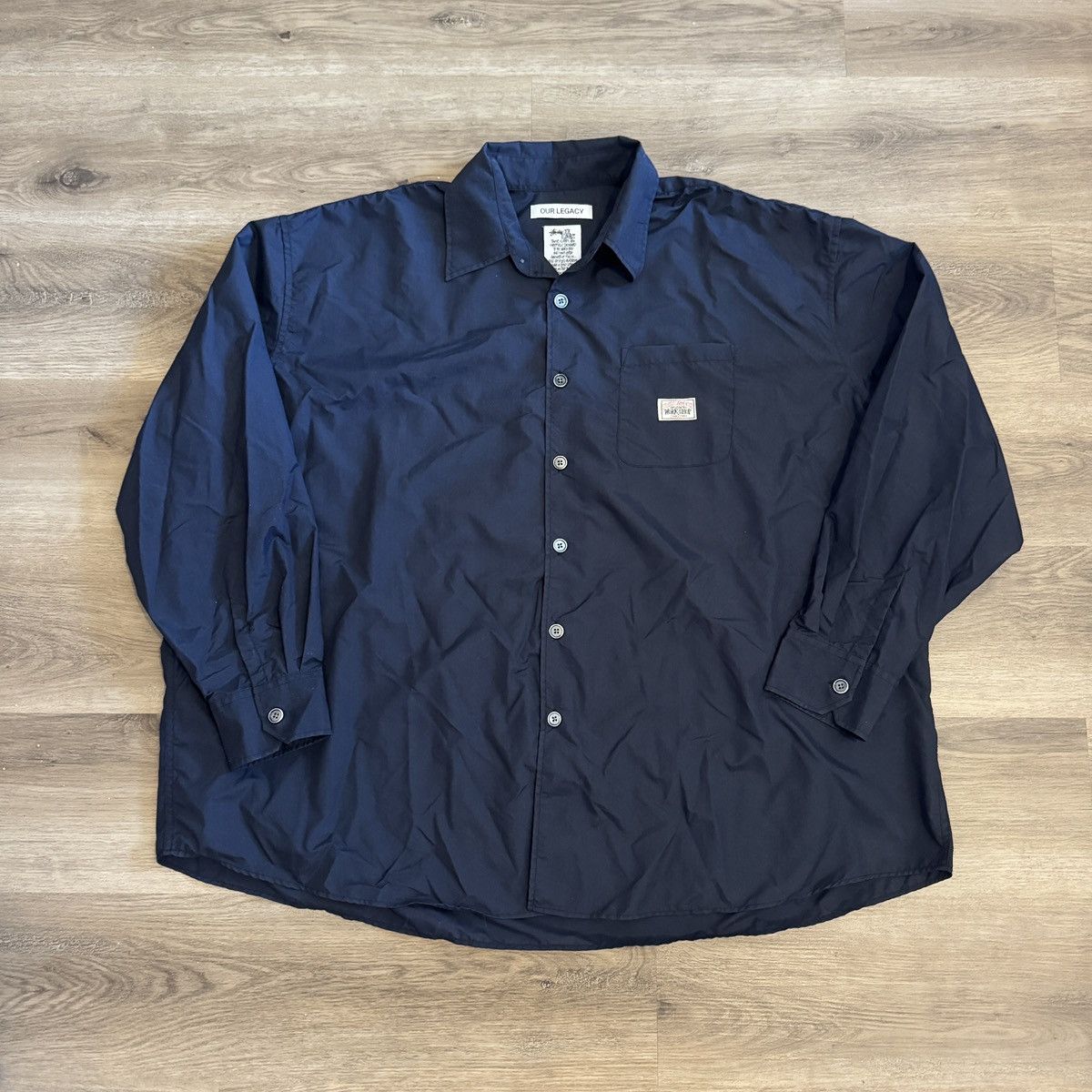 XL STUSSY OUR LEGACY BORROWED SHIRT Stussy x Our Legacy Borrowed