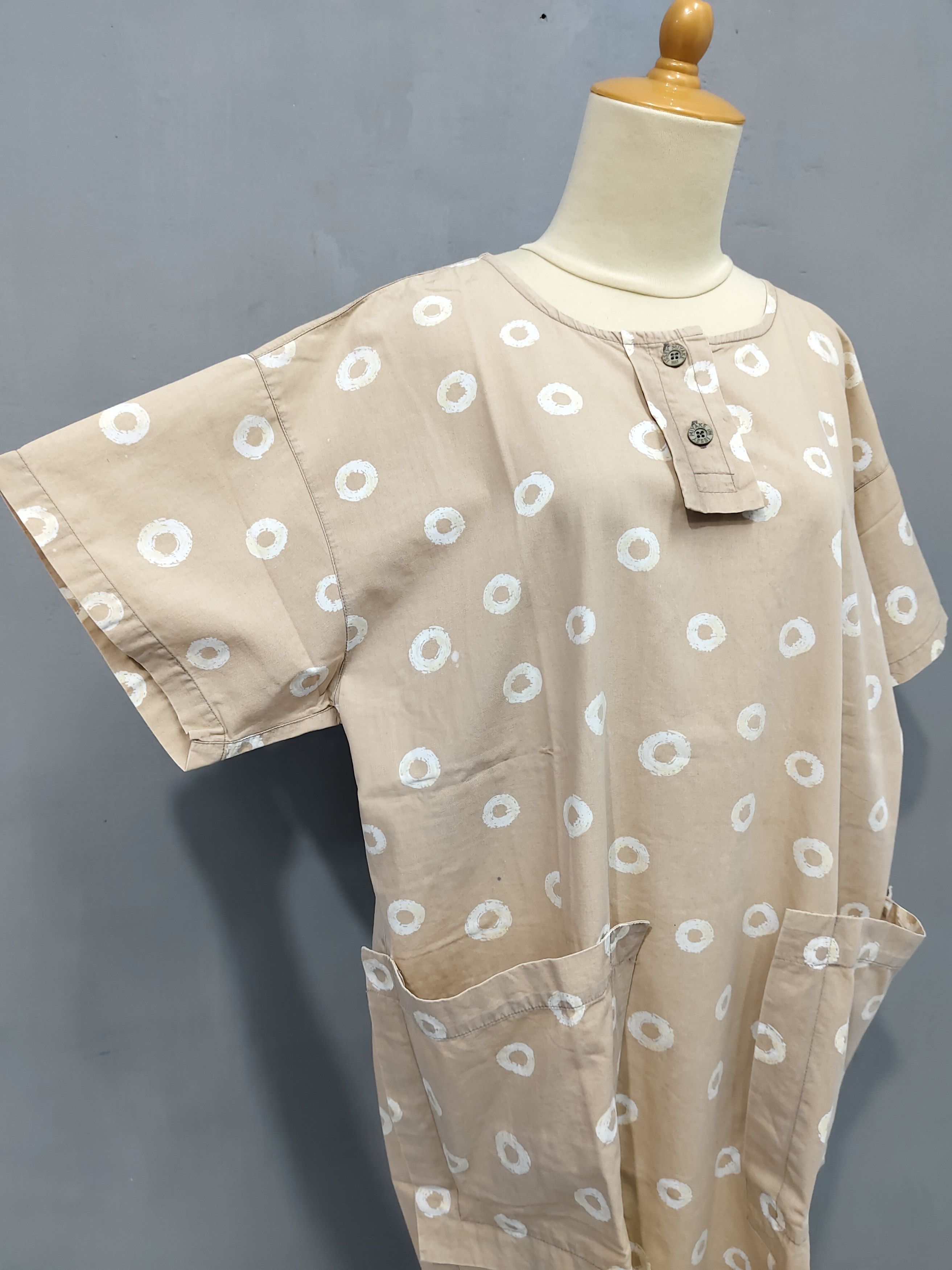 Issey Miyake 80s Issey Miyake- Archived Round Art Pattern Big Pocket Size L / US 10 / IT 46 - 3 Thumbnail