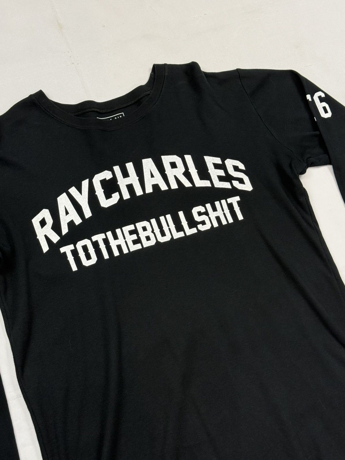 Vintage Triple Six “Ray Charles to the Bullshit” Longsleeve Tee Size US L / EU 52-54 / 3 - 2 Thumbnail