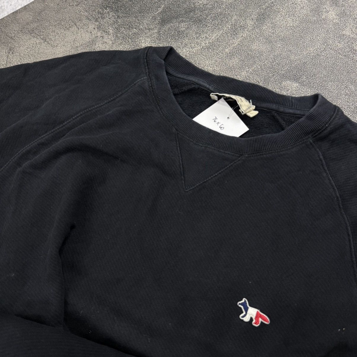 Maison Kitsune MAISON KITSUNE fox logo black sweat Size US XL / EU 56 / 4 - 3 Thumbnail