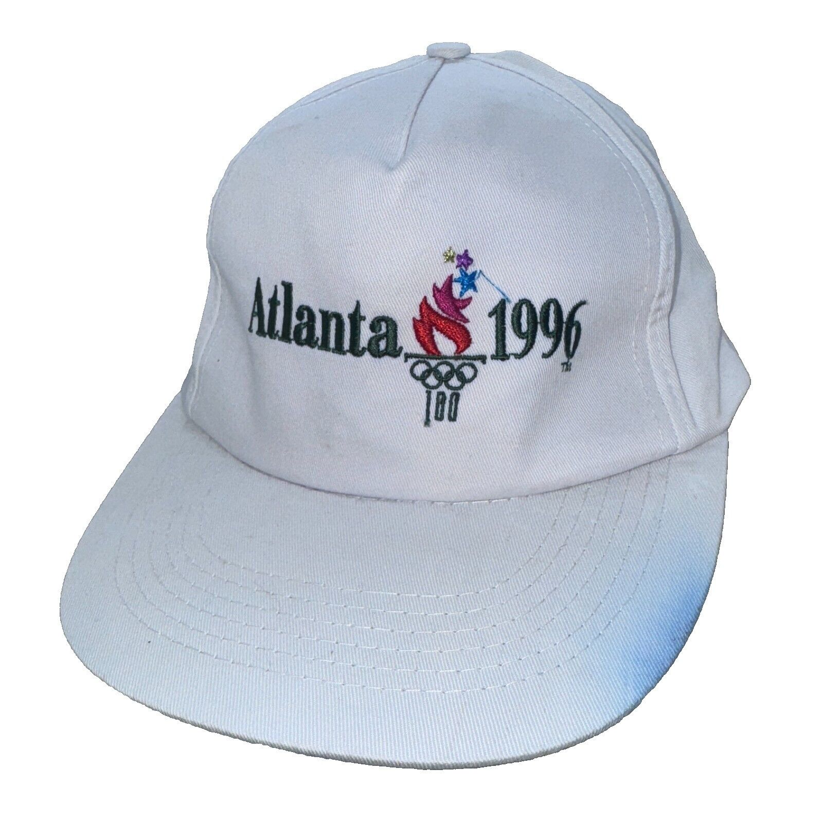 Logo 7 Vintage Logo 7 Atlanta Olympics 1996 White Snapback Hat Cap Size ONE SIZE - 1 Thumbnail