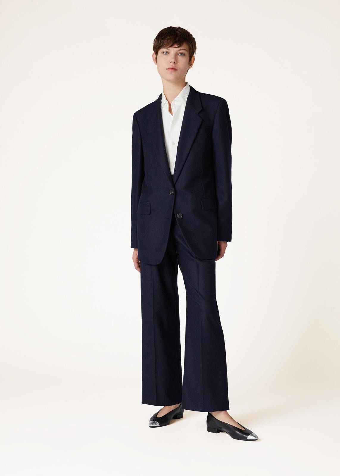 Loro Piana o1srvl11e0125 FAN6957 Belia Jacket in Navy Blue Size S / US 4 / IT 40 - 6 Thumbnail
