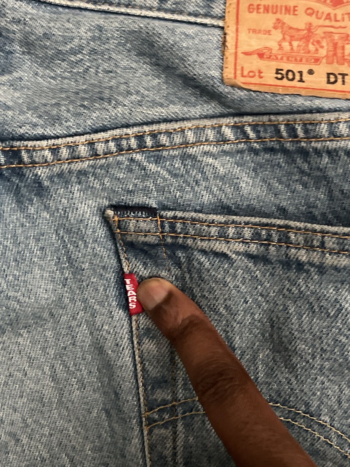 DENIM TEARS × Levi's Denim Tears Cotton Wreath Print Straight Leg Jeans Size US 36 / EU 52 - 7 Thumbnail