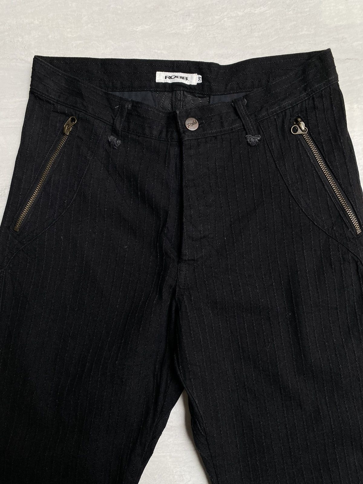 Other ROBB Striped Black Pants Size US 28 / EU 44 - 2 Thumbnail