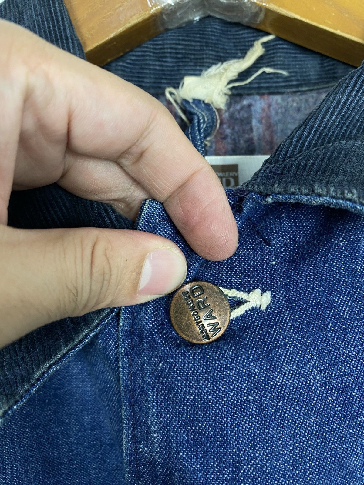 Original Montgomery Rare‼️ Vintage Montgomery Ward Chore Denim Jacket Size US M / EU 48-50 / 2 - 5 Thumbnail