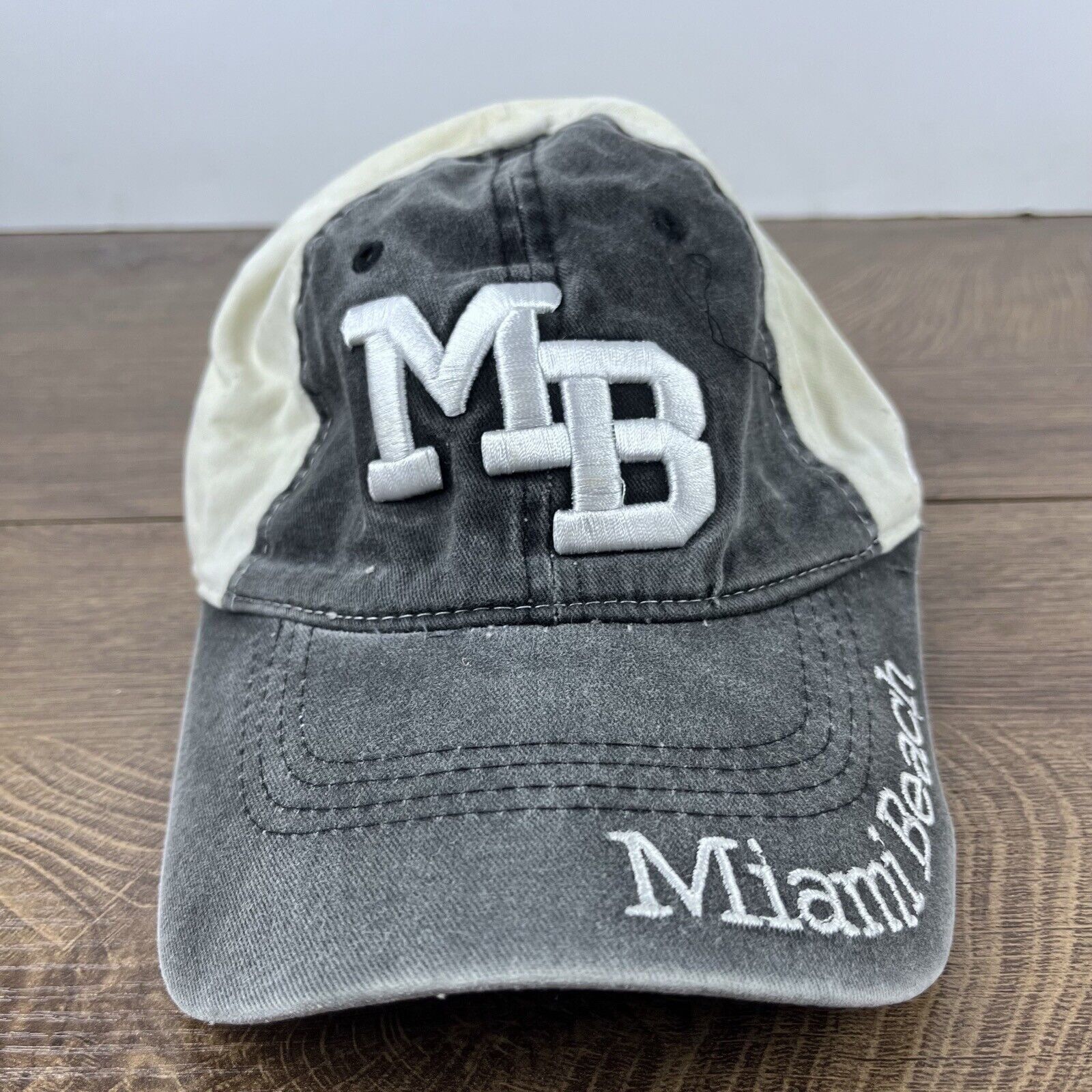 Other Miami Beach Hat Miami Beach Florida Hat Gray Adjustable Hat Size ONE SIZE - 4 Thumbnail