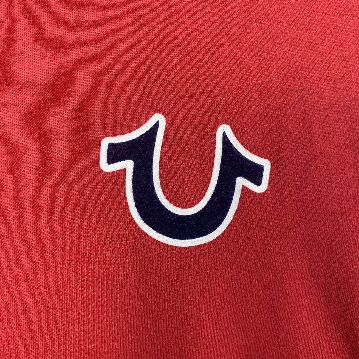 True Religion True Religion Big Logo Tee Red Size M Y2K USA Size US M / EU 48-50 / 2 - 7 Thumbnail