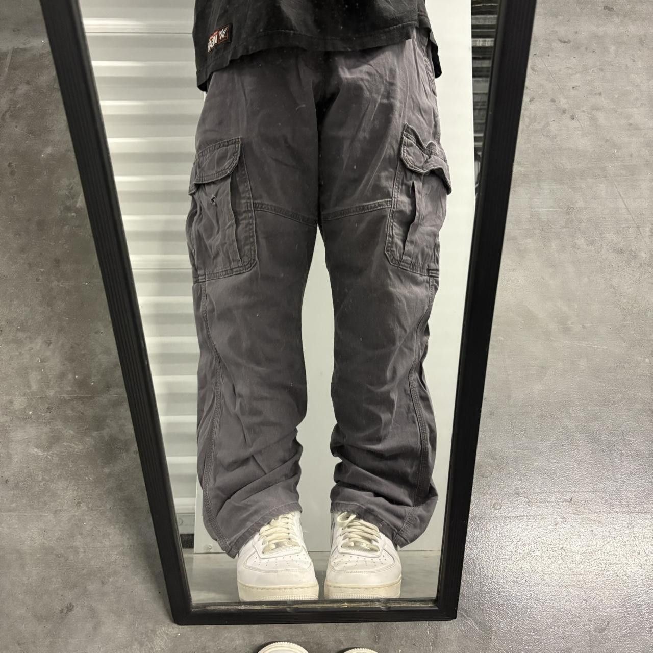 Vintage Crazy Vintage Y2K/2000s Baggy Grey Workwear Streetwear Style Cargo Pants! Size US 34 / EU 50 - 1 Thumbnail