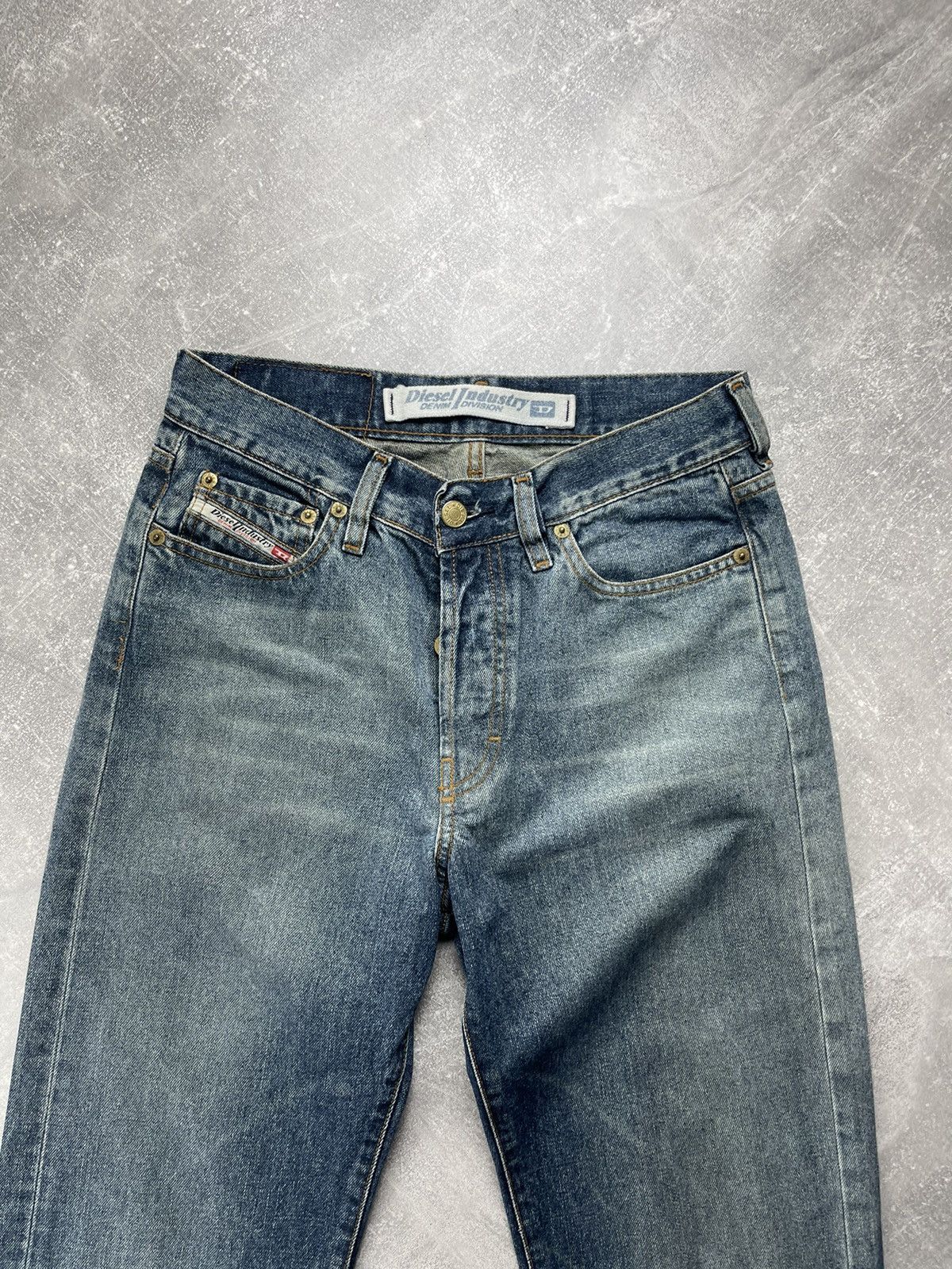 Diesel Diesel Vintage 00s Y2K Industry Straight Denim Jeans Blue Size US 28 / EU 44 - 8 Thumbnail