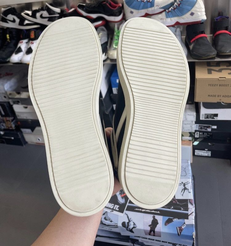 Rick Owens Rick Owens Cowhide black and white classic mid top sneakers Size US 8 / EU 41 - 8 Thumbnail
