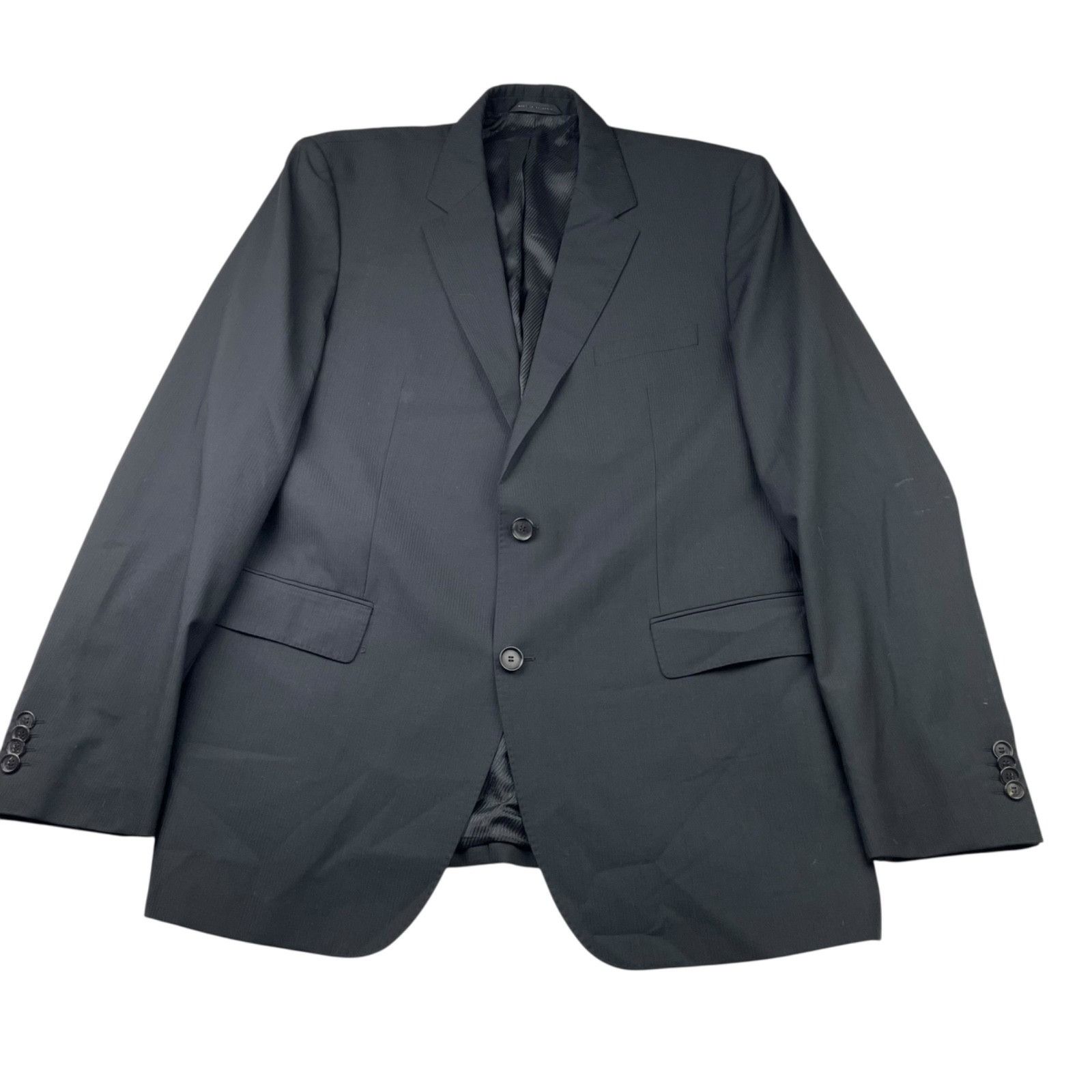 Hugo Boss Hugo Boss Men's James3/Sharp5 100% Wool 2-Button Blazer Blac Size 46L - 2 Thumbnail