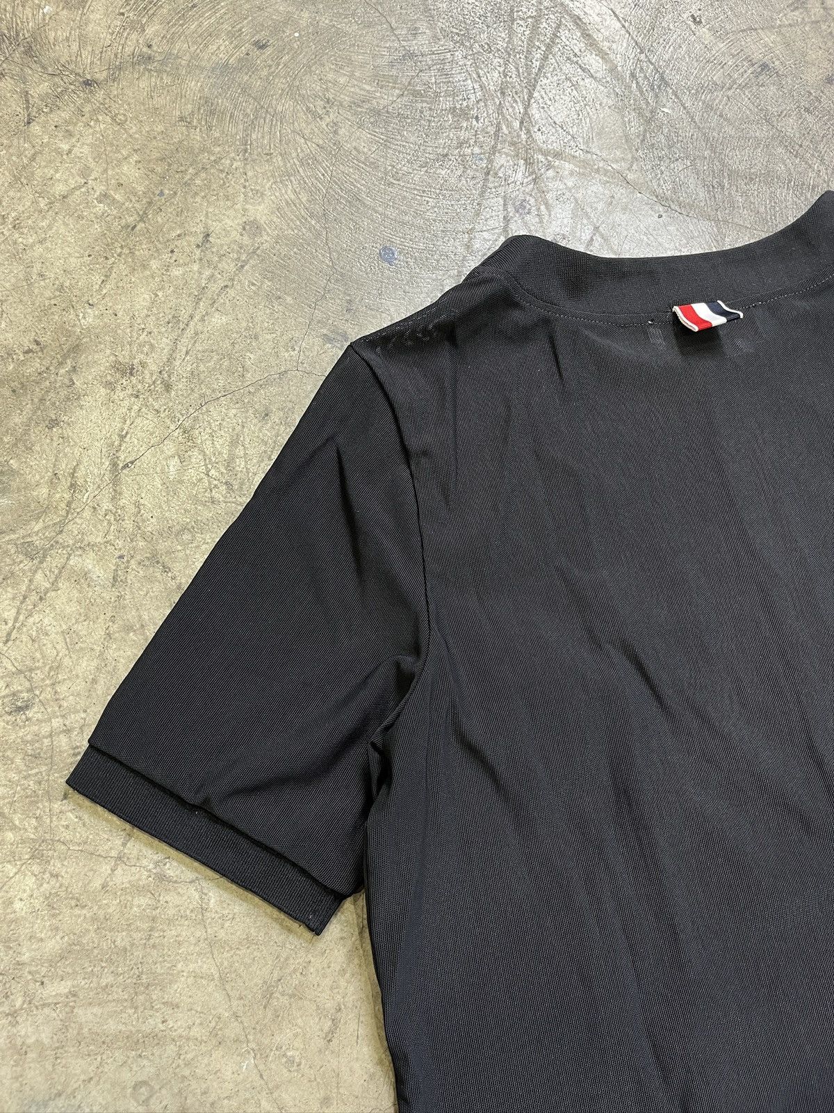 Thom Browne Thom Browne SS22 Mesh Polo Shirt (unisex) Size US XS / EU 42 / 0 - 14 Thumbnail