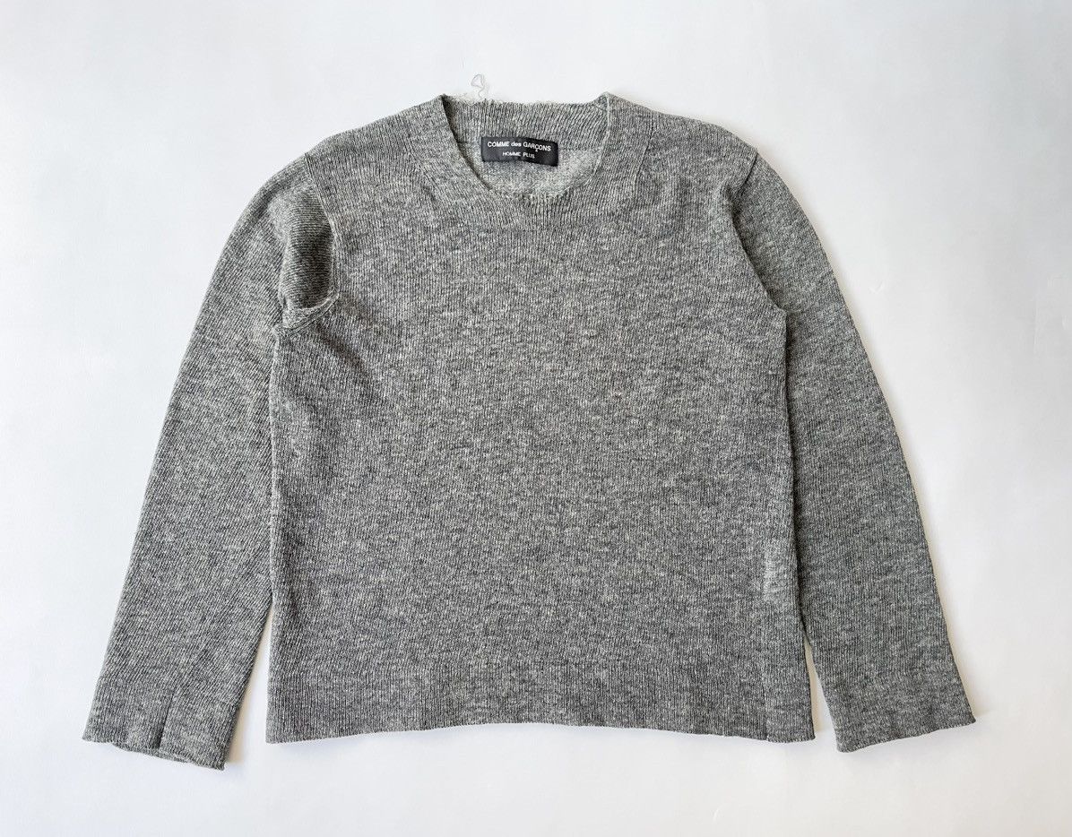 Comme des Garcons A/W 1998 ‘Distressed Collar’ Cropped Sweater Size US M / EU 48-50 / 2 - 1 Thumbnail