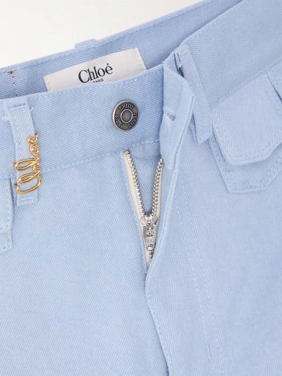 Chloe o1loc1c10326 High-Rise Flare Jeans in Shady Blue Size 27" / US 4 / IT 40 - 4 Thumbnail