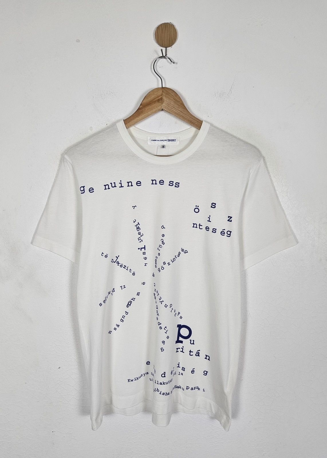 Comme des Garcons COMME des GARCONS CDG Word Art Puzzle tee shirt Size US M / EU 48-50 / 2 - 1 Thumbnail
