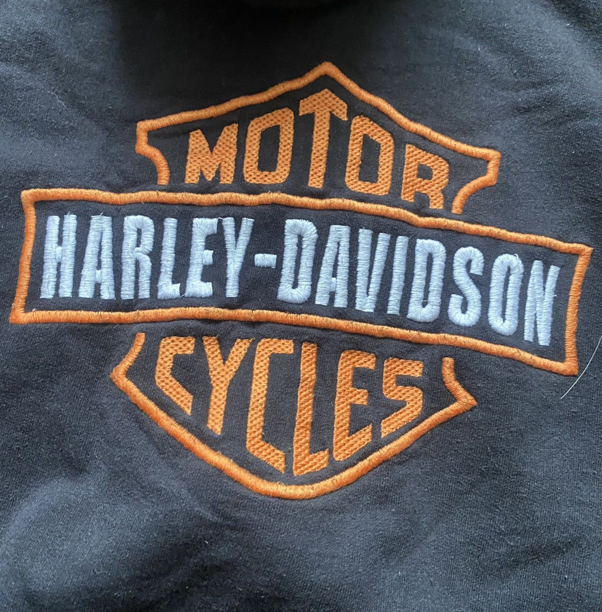 Harley Davidson × Vintage Crazy Vintage Y2K Harley Davidson Big Sleeve Zip Up Hoodie Size US XL / EU 56 / 4 - 5 Thumbnail