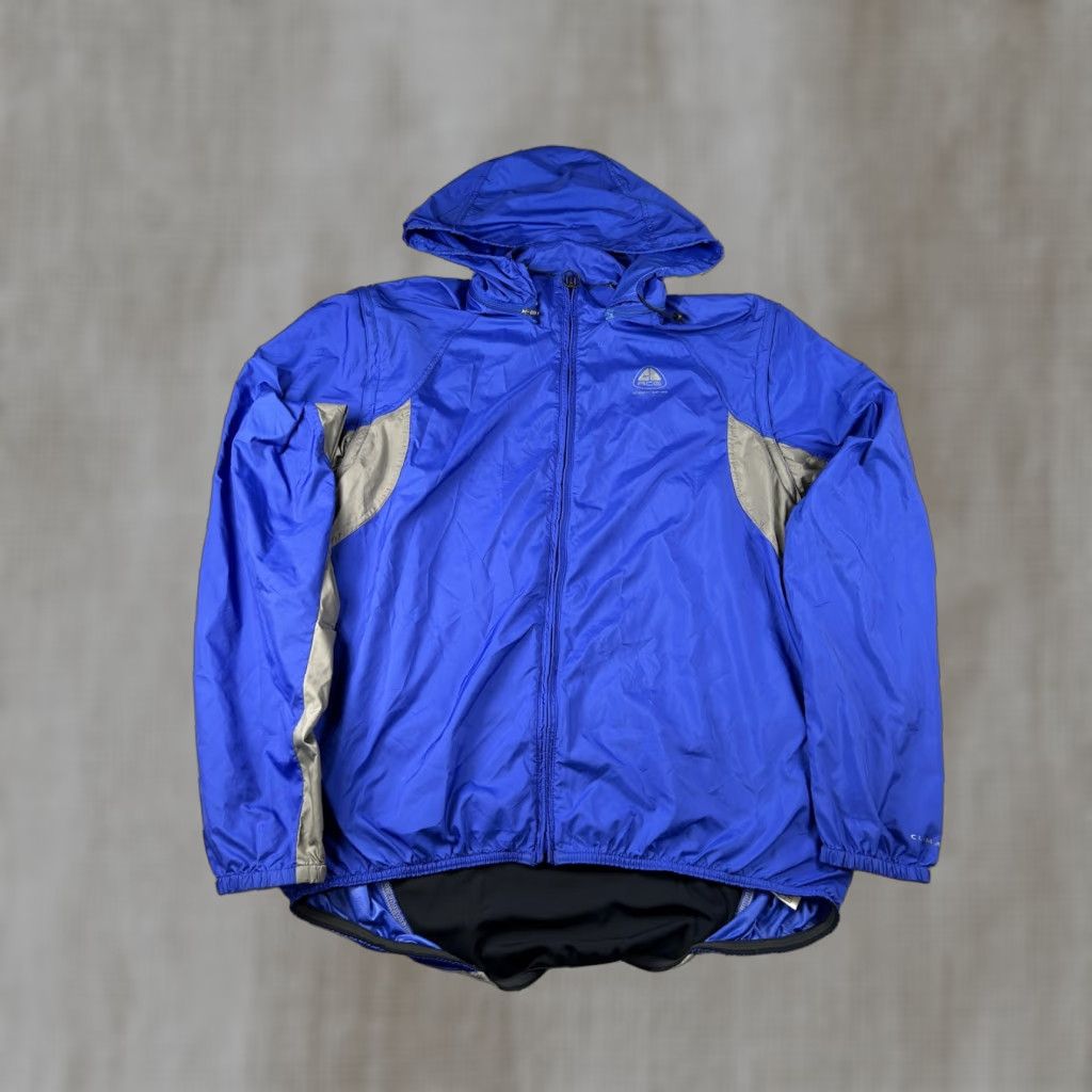 Nike Nike ACG Windbreaker Mens XL Blue Gray Hooded Cycling Jacket 3 Layer Size US XL / EU 56 / 4 - 1 Thumbnail