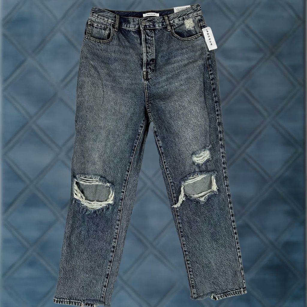 Pacsun Pacsun Jeans PacSun NEW High Rise Straight Leg Jeans Womens Size 30 Blue Denim Light Wash NWT Size 30" / US 8 / IT 44 - 1 Thumbnail