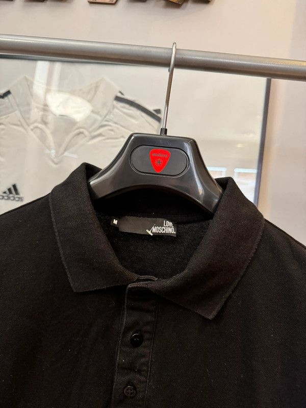 Moschino Polo Shirt Love Moschino Pocket Logo Black Shirt M Size US M / EU 48-50 / 2 - 2 Thumbnail