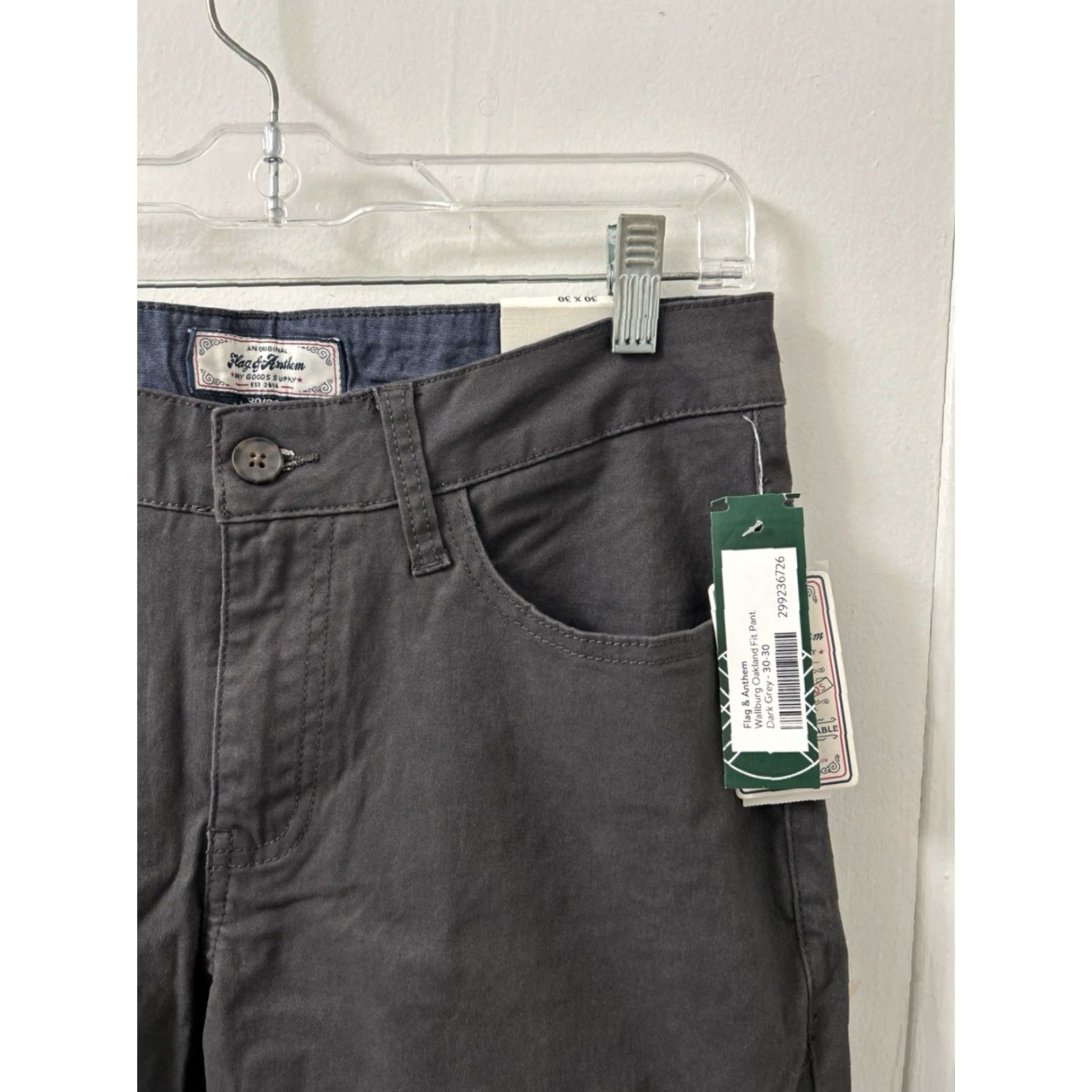 Flag & Anthem Flag & Anthem Wallburg Oakland Slim Chino Pants Mens 30x30 Gray Size US 30 / EU 46 - 4 Thumbnail
