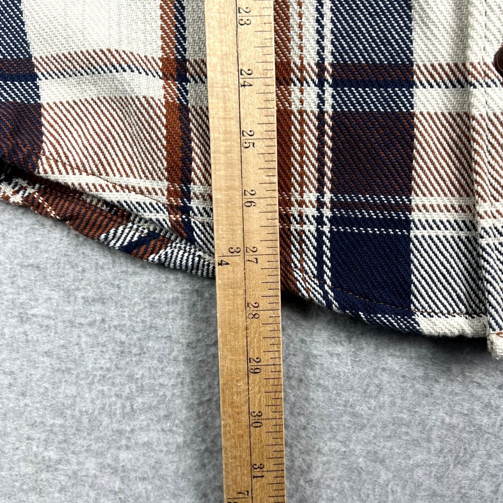 Outerknown Outerknown Blanket Shirt Brown Plaid Shacket Long Sleeve Button Flannel Medium Casual Workwear Outdoor Men Size US M / EU 48-50 / 2 - 5 Thumbnail