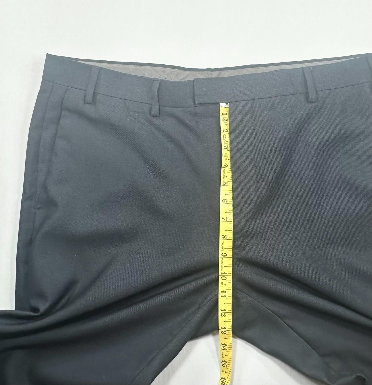 Axist Axist Straight Leg Flat Front Dress Pants Blue Men's 40/30 Size US 40 / EU 56 - 5 Thumbnail