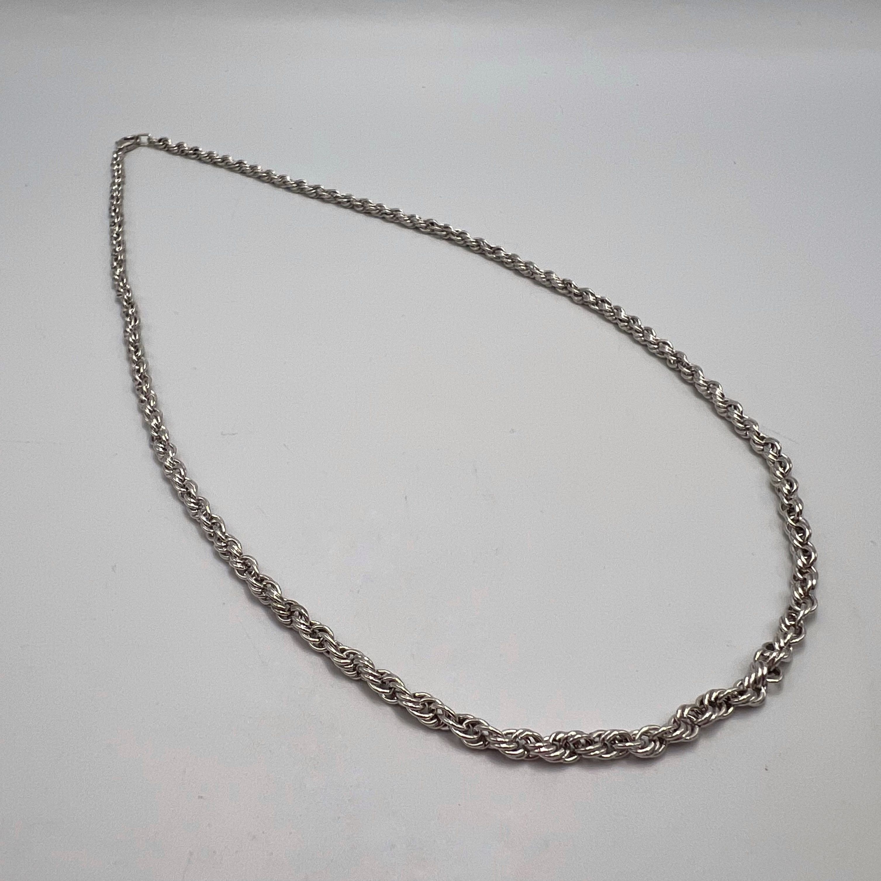 Vintage Vintage Necklace Chain Sterling Silver 925 Jewelry 18.04gr Size ONE SIZE - 2 Thumbnail