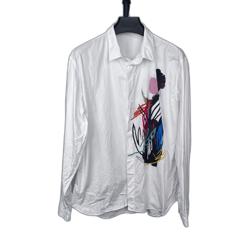Dior Floral Print Long Sleeve Shirt-yf