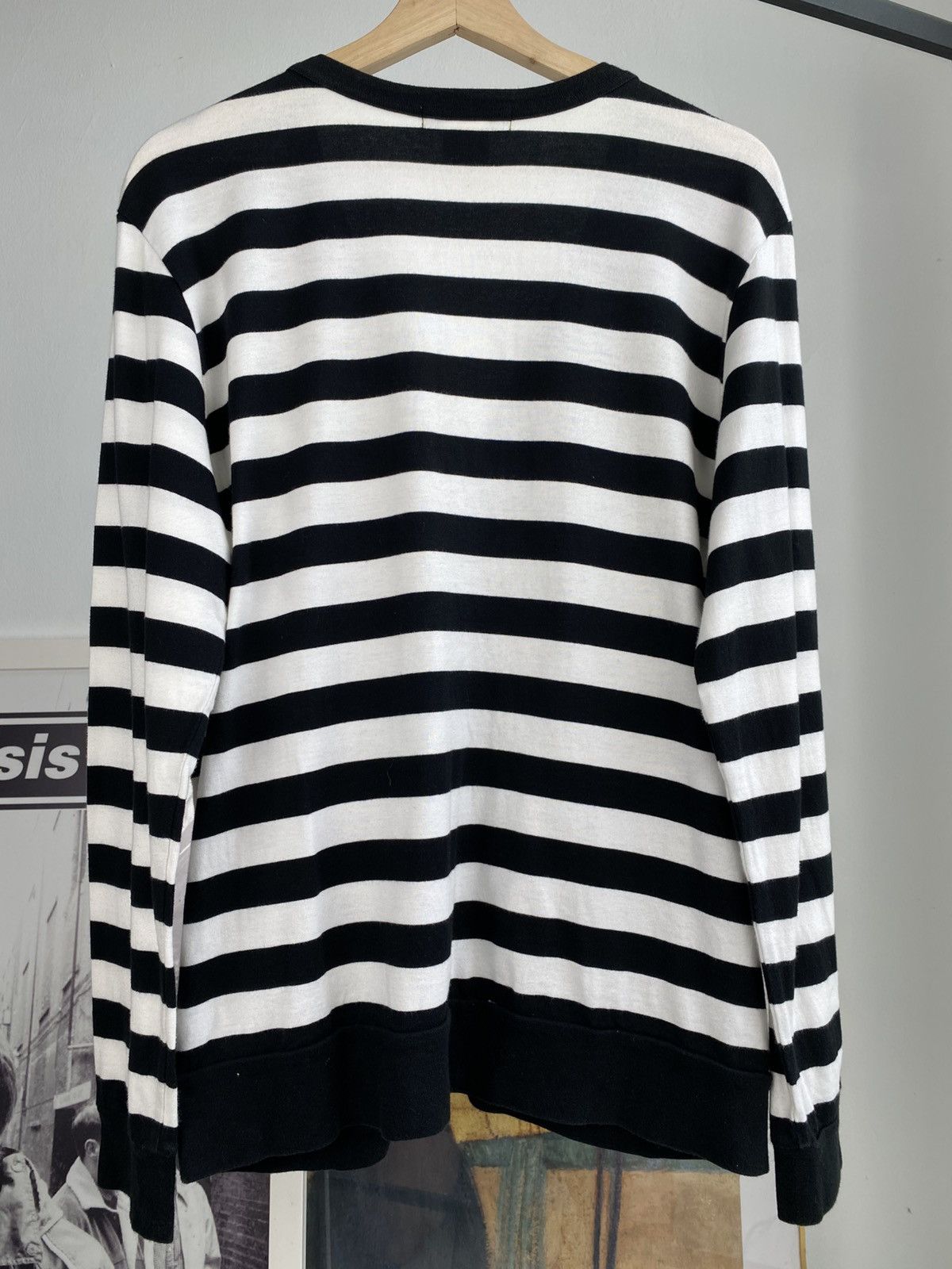 Number (N)ine Number Nine Japan Striped Cardigan Size US M / EU 48-50 / 2 - 6 Thumbnail