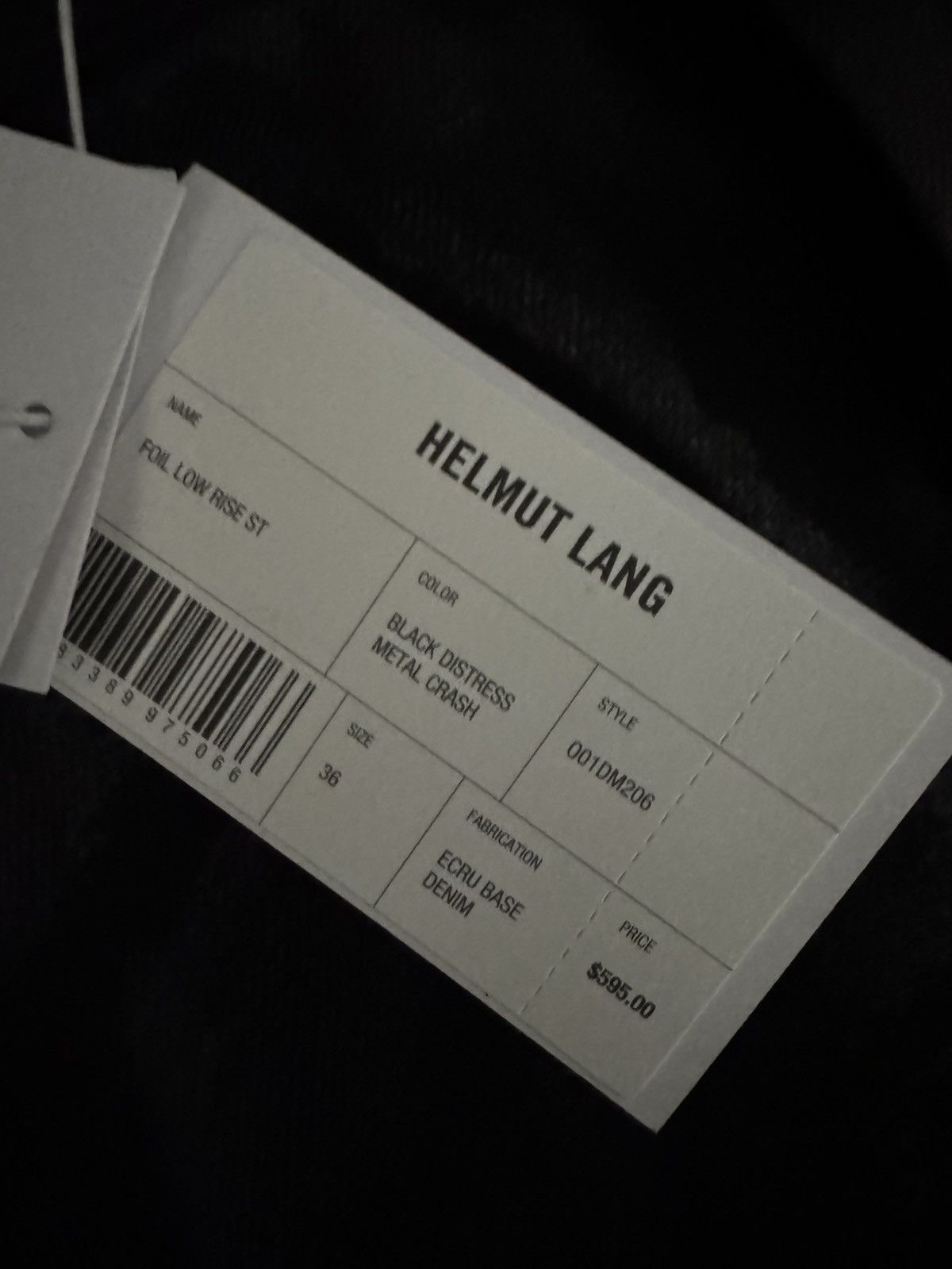 Helmut Lang Black Foiled Jeans Size 36 Size US 36 / EU 52 - 4 Thumbnail